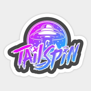 Tailspin Band Color Splash UFO Graphic Sticker